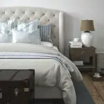 luxury vintage style bedroom. 3d rendering