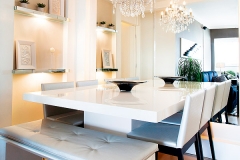 Mesa de Jantar Laca Branca Brilhante (6)
